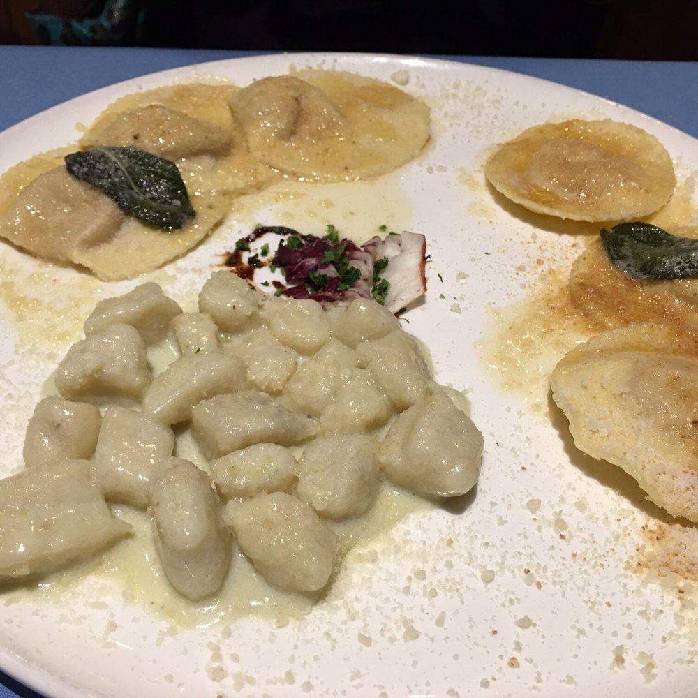 Parma - Agnolotti, pumpkin filled, gnocchi w cheese - Italian Near Me - Fresno, California Parma - Agnolotti, pumpkin filled, gnocchi w cheese - Italian Near Me - Fresno, California