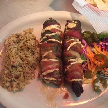 Chuy's - Bacon Wrapped Pork Relleno. Delicious. - Mexican Near Me - San Antonio, Texas