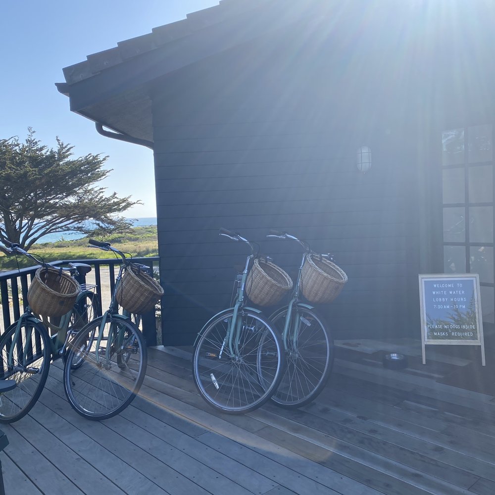 White Water - Front entrance w/ complimentary bikes - Hotels Near Me - Cambria, California White Water - Front entrance w/ complimentary bikes - Hotels Near Me - Cambria, California