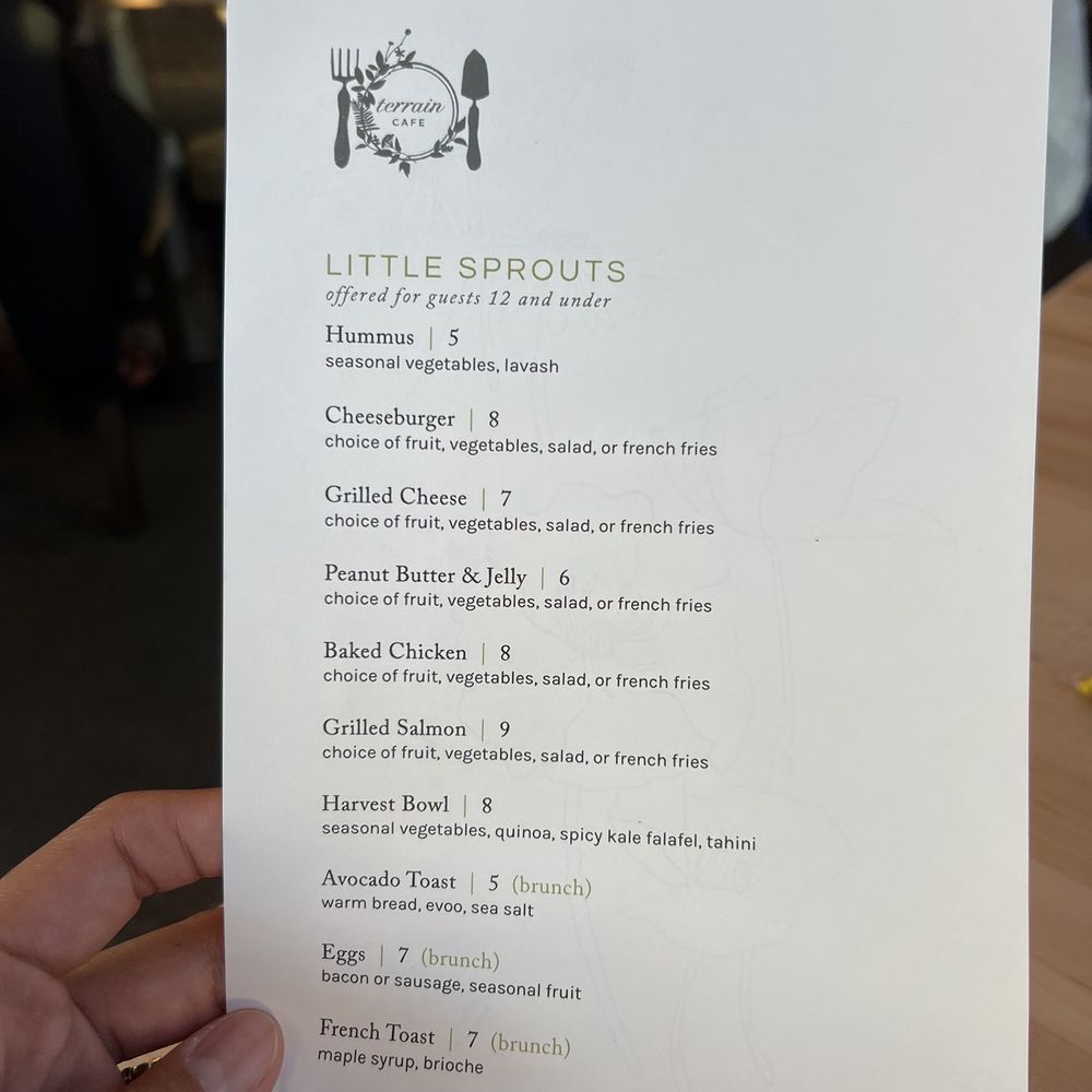 Terrain At Delaware University - Kids menu such a cute name Little Sprouts - Nurseries & Gardening Near Me - Doylestown, Pennsylvania Terrain At Delaware University - Kids menu such a cute name Little Sprouts - Nurseries & Gardening Near Me - Doylestown, Pennsylvania