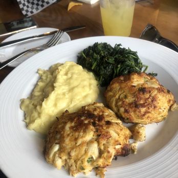Bowleys On The Bay - Crab cake entree - New American Near Me - Middle River, Maryland