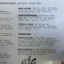 Their unique drink creations