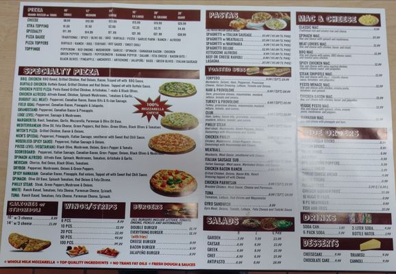 Menu photo 7 Grandstand Pizza El Cajon, CA