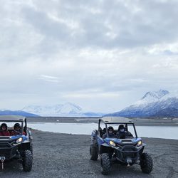 Alaska Backcountry Adventure Tours - Posing in our side by sides