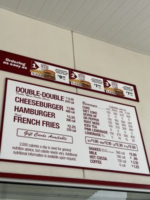 Menu photo 6 In-N-Out Burger Las Vegas, NV