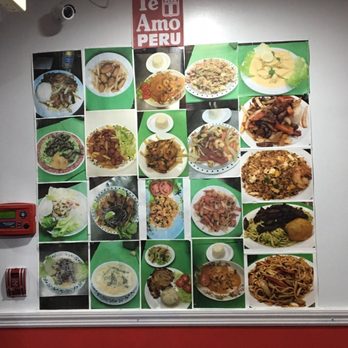 Bravo Peru Takeout - Photos on the wall of some of their dishes - Peruvian Near Me - White Plains, New York Bravo Peru Takeout - Photos on the wall of some of their dishes - Peruvian Near Me - White Plains, New York