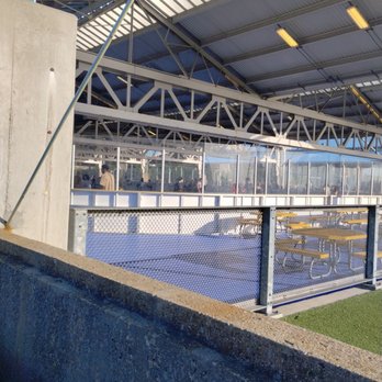 Pier 2 at Brooklyn Bridge Park - Hugh seating areas thought out the rink - Skating Rinks Near Me - Brooklyn, New York