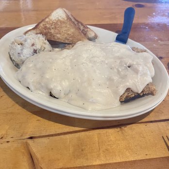 Ost Restaurant - Medium Chicken Fried Steak - American Near Me - Bandera, Texas