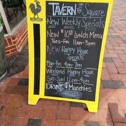 Specials menu Specials menu
