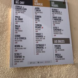 Las Muns - Menu