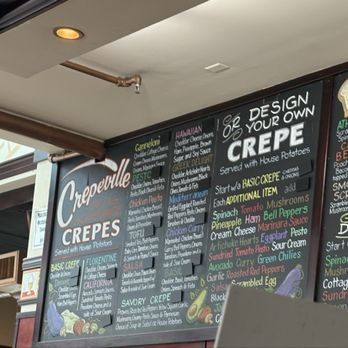 Crepeville - Menu - Breakfast & Brunch Near Me - Davis, California