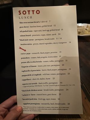 Menu photo 3 Sotto Cincinnati, OH