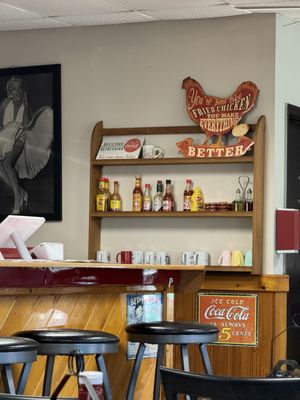 Photo of Charlie's Diner - Jacksonville, FL, US. Decor on wall