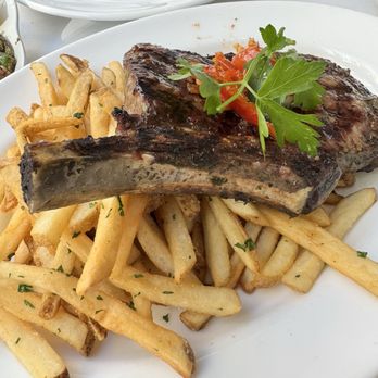 Bottega Louie - Rib eye steak with fries - 16 oz. - Italian Near Me - Los Angeles, California Bottega Louie - Rib eye steak with fries - 16 oz. - Italian Near Me - Los Angeles, California