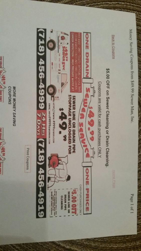 Slide of $49.99 Sewer Man