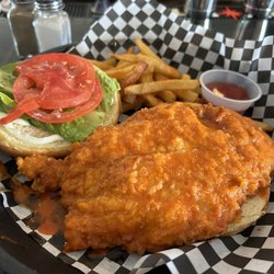 The Home Stretch Bar & Grill - This chicken breast is enormous!!