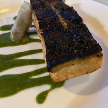 Rare Society - King Salmon + Pickle Kohlrabi + Salsa Verde Delicious! - Steakhouses Near Me - Solana Beach, California Rare Society - King Salmon + Pickle Kohlrabi + Salsa Verde Delicious! - Steakhouses Near Me - Solana Beach, California