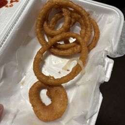 Battered Onion Rings Battered Onion Rings
