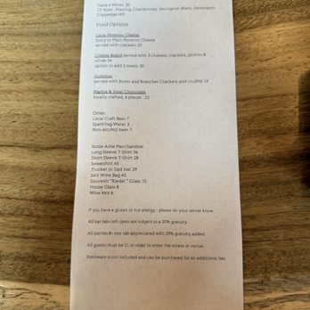Stone Ashe Vineyard - Wine Menu - Wineries Near Me - Hendersonville, North Carolina Stone Ashe Vineyard - Wine Menu - Wineries Near Me - Hendersonville, North Carolina