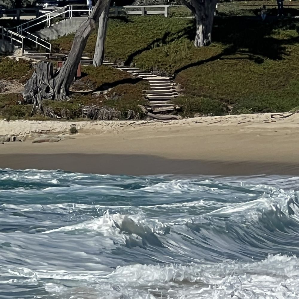 Carmel River State Beach - Stairs down from the street - Beaches Near Me - Carmel, California