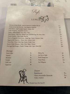 Menu photo 6 Raf's New York, NY