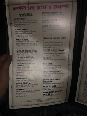 Menu photo 3 Monkey Bar Steak & Seafood Cape Coral, FL Menu photo 3 Monkey Bar Steak & Seafood Cape Coral, FL