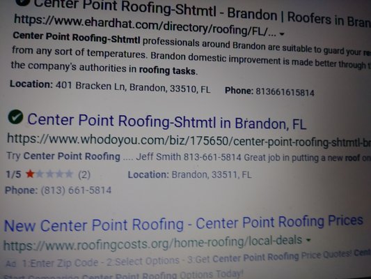 Center Point Roofing & Sheetmetal Logo