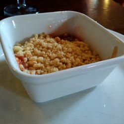 Toby Carvery - The fruit crumble is shallow, the topping is sprinkled on and not baked, and the filling is watery and as hot as lava