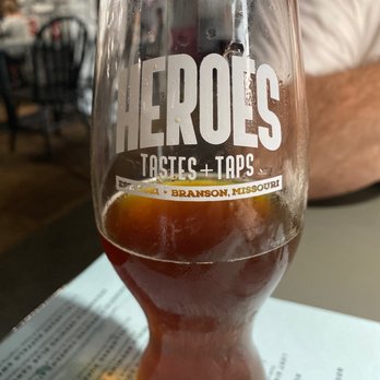 Heroes Tastes + Taps - KC Dunkel on tap was great! - New American Near Me - Branson, Missouri