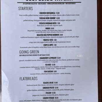 SlopeSide Tavern - Menu: Starters, Salads, Flatbreads - American Near Me - Sapphire, North Carolina SlopeSide Tavern - Menu: Starters, Salads, Flatbreads - American Near Me - Sapphire, North Carolina