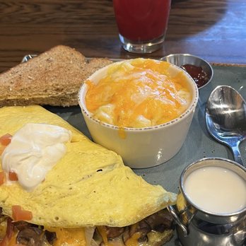 First Watch - The Works omelet... and work me, it did indeed. Phenomenal grits. - Breakfast & Brunch Near Me - Chamblee, Georgia First Watch - The Works omelet... and work me, it did indeed. Phenomenal grits. - Breakfast & Brunch Near Me - Chamblee, Georgia
