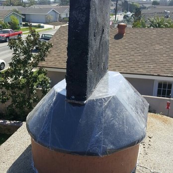 Lucky Sully Chimney Sweep - Foam goes into flue and applies Heatshield - Fireplace Services Near Me - Laguna Woods, California