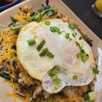 Snooze, an A.M. Eatery - Spuds Deluxe with mushrooms and spinach - Breakfast & Brunch Near Me - Charlotte, North Carolina Snooze, an A.M. Eatery - Spuds Deluxe with mushrooms and spinach - Breakfast & Brunch Near Me - Charlotte, North Carolina