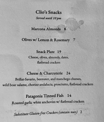 Menu photo 1 Clio's Bookstore and Bar Oakland, CA Menu photo 1 Clio's Bookstore and Bar Oakland, CA