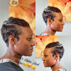 Brina's Styles And Smiles Salon - Relaxer cut and style