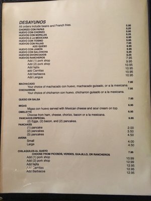 Menu photo 3 Trigos Mexican Houston, TX