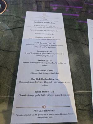 Menu photo 2 El Balcon Rooftop Ontario, CA