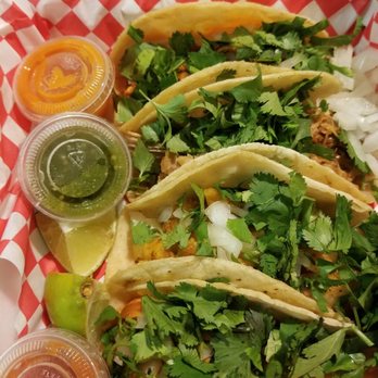Mexas Tacos - Sorry you can not see the meats... I obviously love cilantro but all the meat was flavorful and tender. - Tacos Near Me - Orlando, Florida