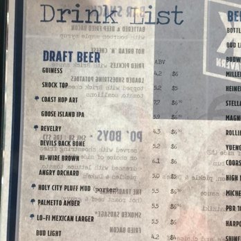 The Brick - Menu - American Near Me - Charleston, South Carolina