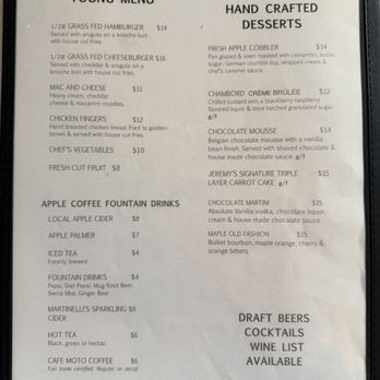 Jeremy's on the Hill - Menu (December 2025) Young Menu / Desserts / Drinks - New American Near Me - Julian, California Jeremy's on the Hill - Menu (December 2025) Young Menu / Desserts / Drinks - New American Near Me - Julian, California