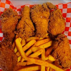 Sauce's Southern Kitchen Food Truck & Catering - Cajun Wings (Fried) Cajun Fries Cajun Red Rub Seasoning
