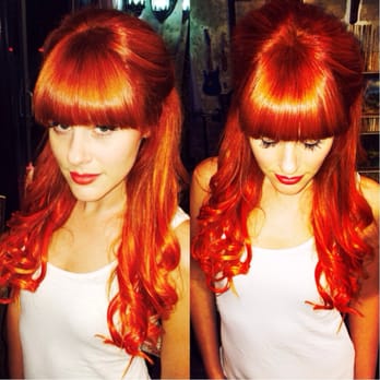 A Shampoolio Experience - Vanessa took me from dark red to this! Love it! - Hair Salons Near Me - Los Angeles, California A Shampoolio Experience - Vanessa took me from dark red to this! Love it! - Hair Salons Near Me - Los Angeles, California