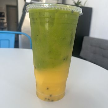 Zamba Juice - Mixed the mango passion fruit with the Beverly Hills drink - Juice Bars & Smoothies Near Me - Anaheim, California Zamba Juice - Mixed the mango passion fruit with the Beverly Hills drink - Juice Bars & Smoothies Near Me - Anaheim, California