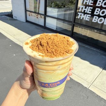 La Cha - Biscoff Foam Matcha - Bubble Tea Near Me - Hawthorne, California