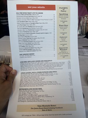 Menu photo 3 Mustards Grill Napa, CA