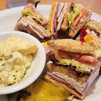 Shay's Restaurant - Club w/pickle slices & potato salad (6/13/26) - Breakfast & Brunch Near Me - Shoreline, Washington Shay's Restaurant - Club w/pickle slices & potato salad (6/13/26) - Breakfast & Brunch Near Me - Shoreline, Washington