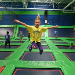 Rebounderz Sacramento - Indoor Trampoline and Adventure Park - Jumping High!