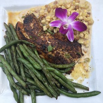 Private Property - Red fish creamed corn, green beans. DEVINE. Oh my gosh I'm salivating just looking at it again. - Cajun/Creole Near Me - Lexington, South Carolina Private Property - Red fish creamed corn, green beans. DEVINE. Oh my gosh I'm salivating just looking at it again. - Cajun/Creole Near Me - Lexington, South Carolina