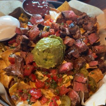 BJ's Restaurant & Brewhouse - Nachos with Tri Tip - Beer Bar Near Me - North Attleborough, Massachusetts