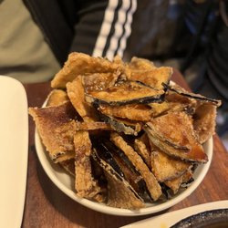 Café Madrid - Berenjenas fritas (fried eggplant with sweet sauce)